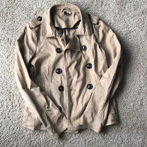 H & M Khaki pea coat